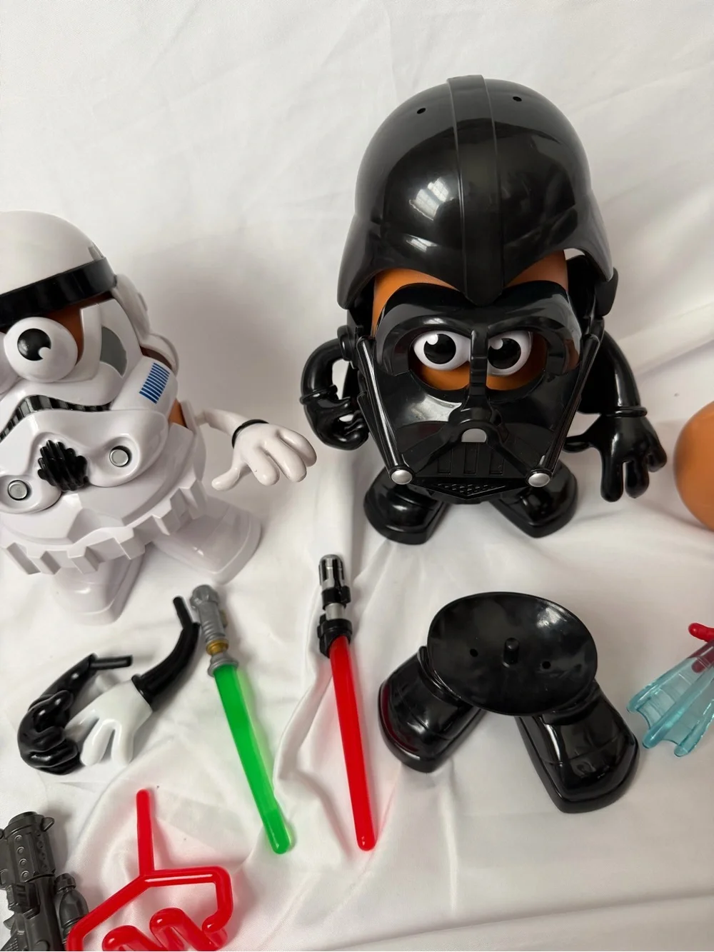 Mr. Potato Head Star Wars Lot Darth Vader Stormtrooper Spiderman Plus Extra